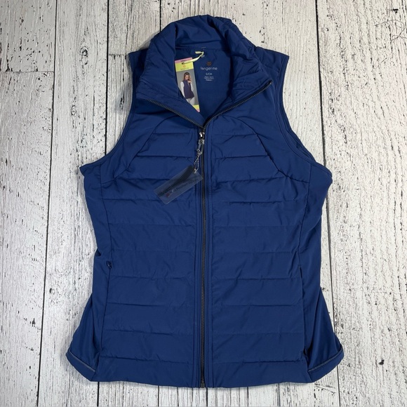 Tangerine Jackets & Blazers - Tangerine Light Weight Puffer Active Vest Packable Blue Womens Small‎ NEW